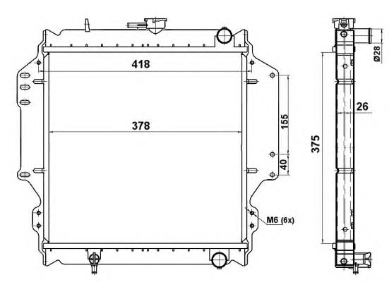 Comprar 513161 NRF Radiador de auto