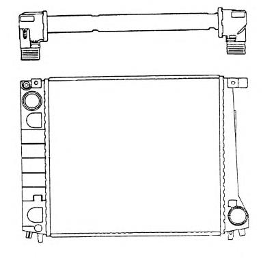 Radiador refrigeración del motor 51349 NRF