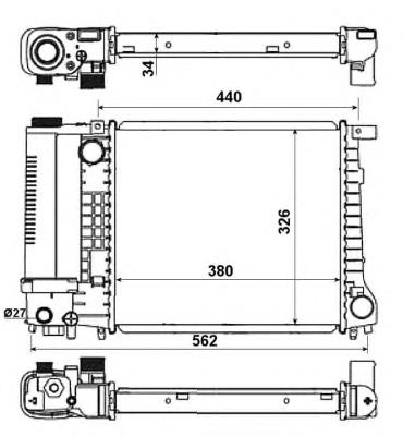 Radiador 51351 NRF
