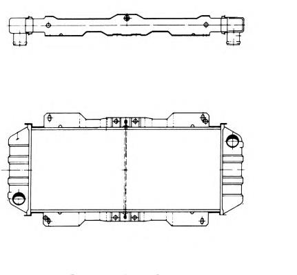 Radiador refrigeración del motor 514004 NRF