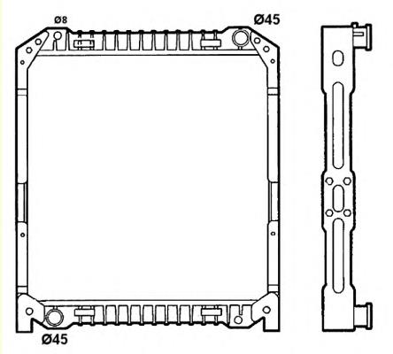 Radiador refrigeración del motor 52096 NRF