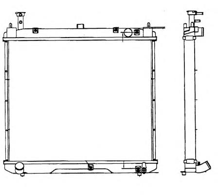 Radiador refrigeración del motor 52079 NRF