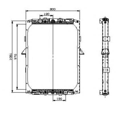 Radiador refrigeración del motor 519551 NRF