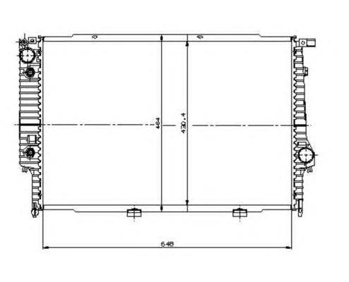 Radiador refrigeración del motor 519588 NRF