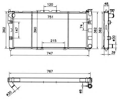 Comprar 52031 NRF Radiador de auto