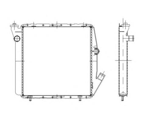 Radiador refrigeración del motor 52026 NRF