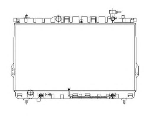 Radiador refrigeración del motor 53646 NRF