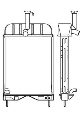 Radiador 1660654M92 Massey Ferguson