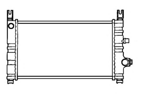 Radiador refrigeración del motor 53635 NRF