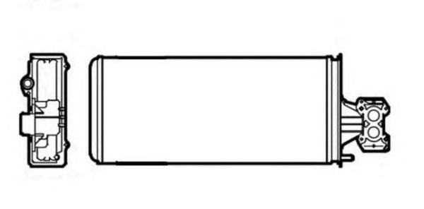 Radiador de calefacción 53625 NRF