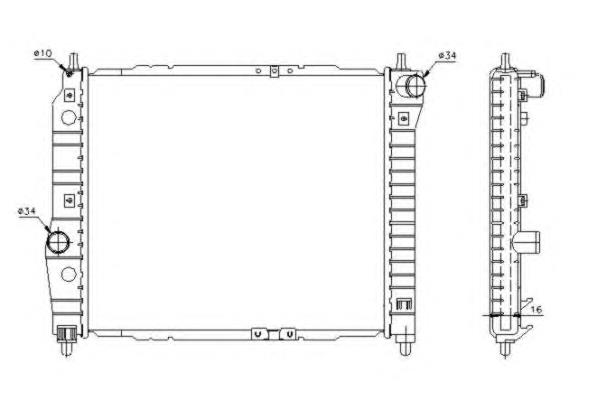 Comprar 53637 NRF Radiador de auto
