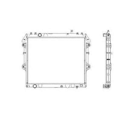 Radiador refrigeración del motor 53541 NRF