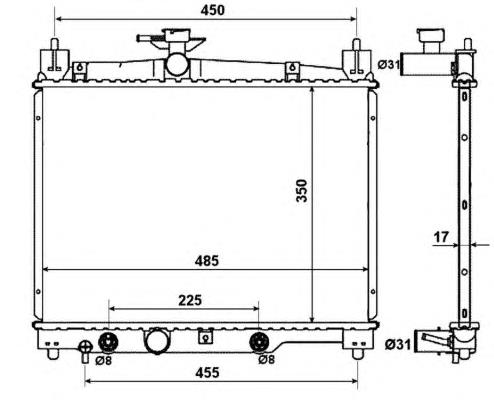 53599 NRF radiador