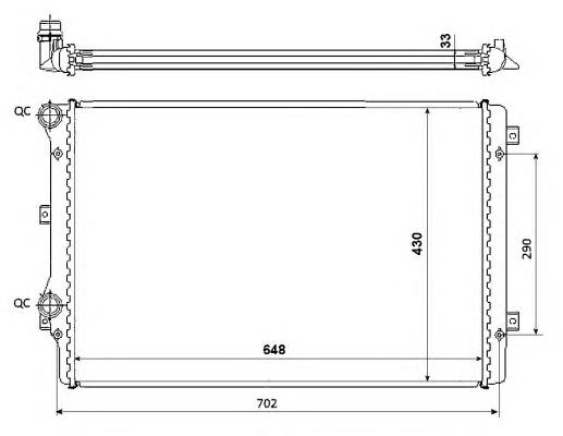 Radiador 53816 NRF