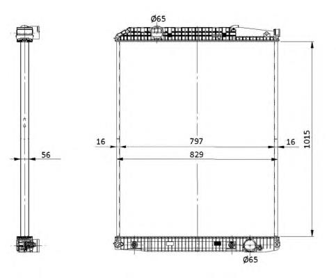 9425003503 Mercedes radiador refrigeración del motor