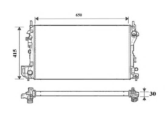 53838 NRF radiador refrigeración del motor