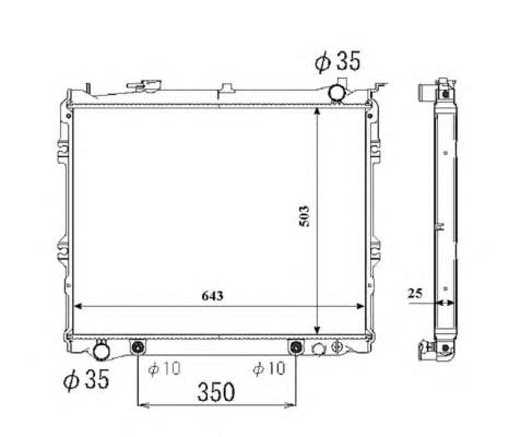 Radiador 53853 NRF