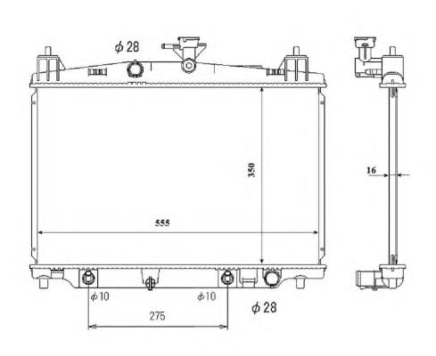 53850 NRF radiador refrigeración del motor