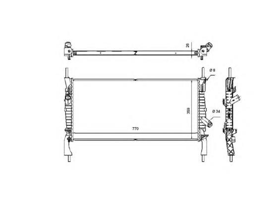 Comprar 53746 NRF Radiador de auto