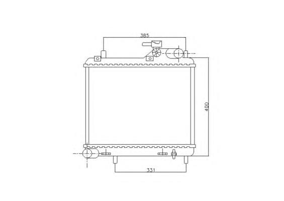 Radiador de água NRF 53745