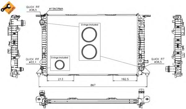 Comprar 53719 NRF Radiador de auto