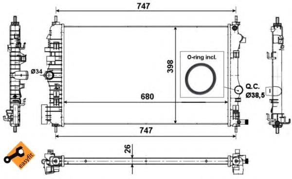 Comprar 53776 NRF Radiador de auto