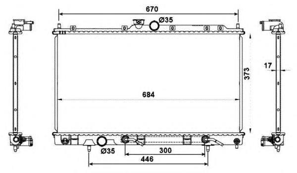 Radiador 53778 NRF