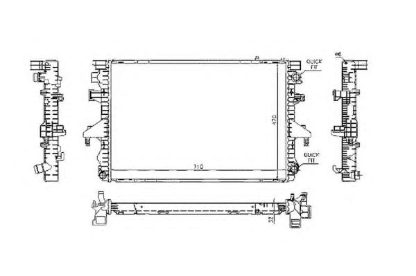 Radiador 53795 NRF