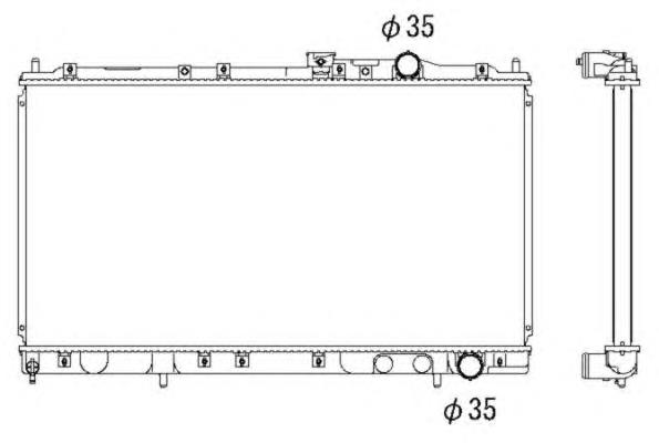 53298 NRF radiador refrigeración del motor