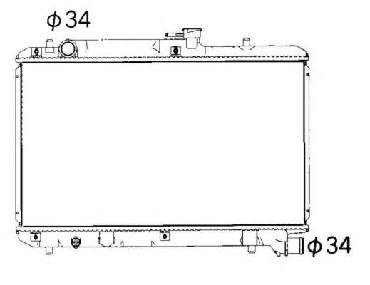 Radiador refrigeración del motor 53351 NRF