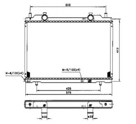 53223 NRF radiador refrigeración del motor