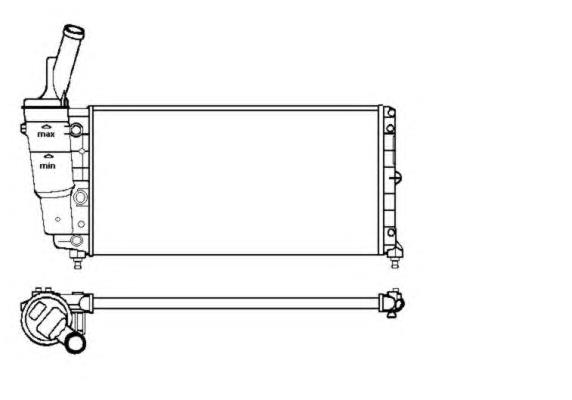 Radiador refrigeración del motor 53226 NRF