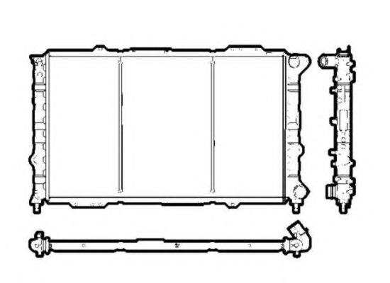 53242 NRF radiador refrigeración del motor