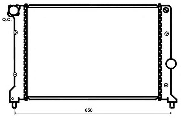 Radiador 53238 NRF