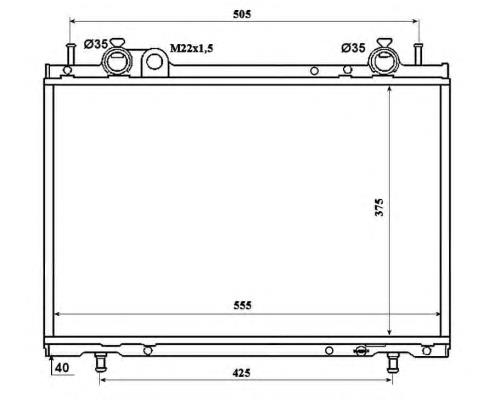 53201 NRF radiador