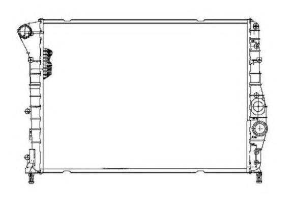 Radiador refrigeración del motor 53203 NRF