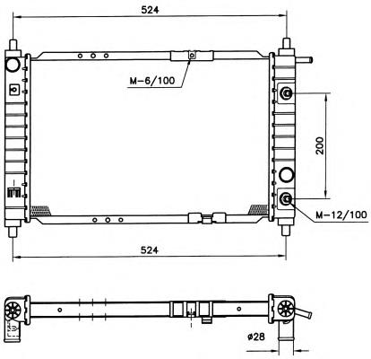 53251 NRF radiador refrigeración del motor