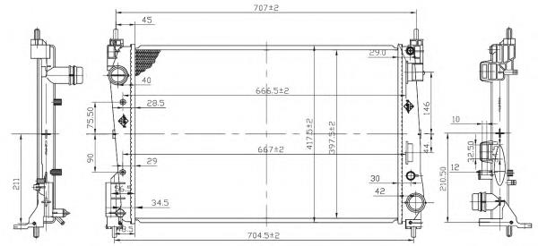Comprar 53455 NRF Radiador de auto