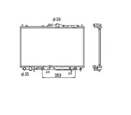 Radiador refrigeración del motor 53469 NRF