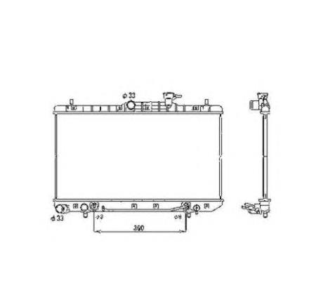 53470 NRF radiador refrigeración del motor