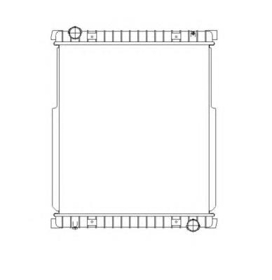 Radiador refrigeración del motor 53538 NRF