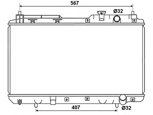 53506 NRF Refrigeración del motor
