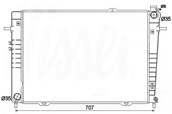Comprar 53497 NRF Radiador de auto
