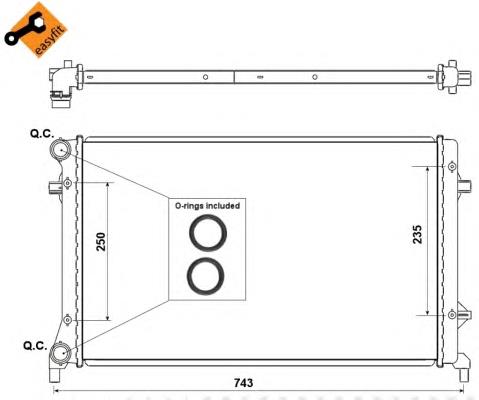 Radiador 53405 NRF