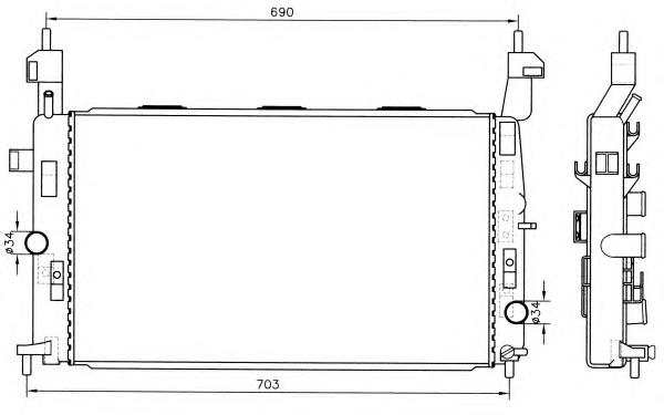 Comprar 53416 NRF Radiador de auto