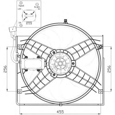 Ventilador de refrigeración NRF 47442