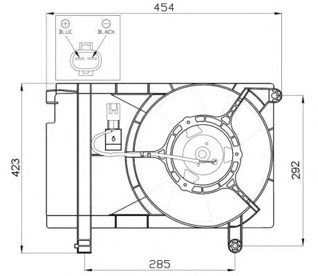 47471 NRF Ventilador de refrigeración del motor