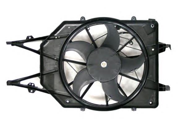 Difusor de radiador, ventilador de refrigeración, condensador del aire acondicionado, completo con motor y rodete 1075125 Ford
