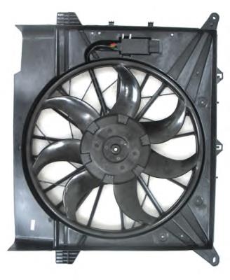 Difusor de radiador, ventilador de refrigeración, condensador del aire acondicionado, completo con motor y rodete 47461 NRF