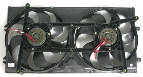 Difusor de radiador, ventilador de refrigeración, condensador del aire acondicionado, completo con motor y rodete 47463 NRF